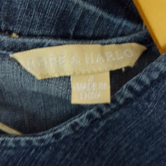 NWT Hope and Harlow Denim Sleeveless Dress - Picture 2 of 7